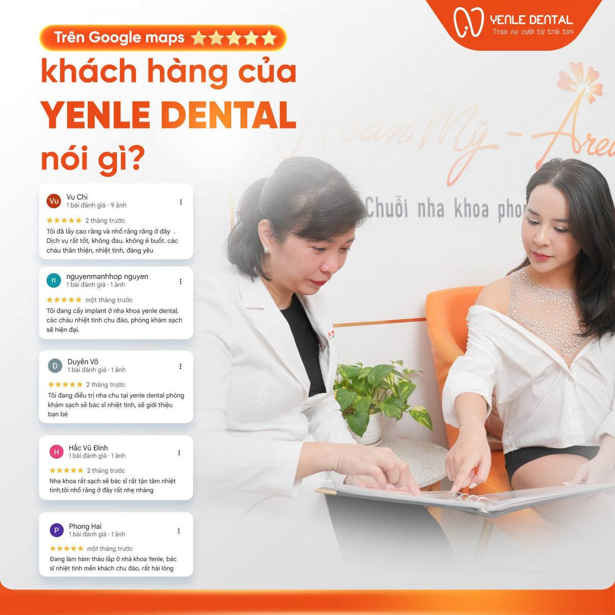 feedback khách hàng yenle dental