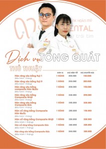BẢNG GIÁ NHA KHOA YENLE DENTAL